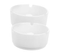 Yardenfun 2pcs Outdoor Ashtrays Unbreakable Lightweight Ashtray for Patio Home Decor Stylish Compact