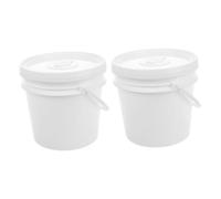 Yardenfun 2pcs Plastic Wipes Bucket with Lid Large Capacity Baby Wipe Holder Sealed Freshness Paper Towel Storage Dispenser Convenient to Carry for Car and Bathroom Use