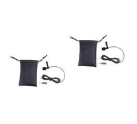 Yardenfun 2pcs Professional Clip Microphone Lavalier Lapel Mic for Recording Streaming Video Conference Podcast Dictation Lapel Microphone Plated Plug