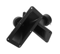 Yardenfun 2pcs Rectangular Horn Tweeter for Loudspeaker High Efficiency Piezoelectric Stage Audio Speakers with Mounting Lightweight High Resolution Sound for Professional Car and Event