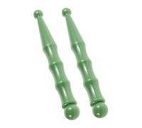 Yardenfun 2pcs Resin Foot Massager Acupressure Tools for Stimulating Foot Acupoints and Sleep Quality Improvement, Portable Green Gua Sha Massager for Travel and Office Use