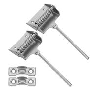 Yardenfun 2pcs Self Closing Door Hinges 90 Degree Auto Close Spring Metal Hinges Adjustable Hydraulic Buffer for Doors in High Traffic Areas