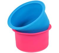 Yardenfun 2pcs Silicone Wax Melting Bowl Set Non-stick Food-grade Silicone Inner Pot for Hair Removal Wax Warmer Heat Resistant Melting Container Suitable for Home and Salon Use