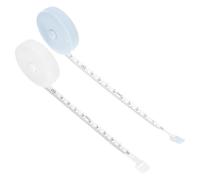 Yardenfun 2pcs Small Soft Tape Measure Retractable Flexible Ruler for Sewing Tailoring Crafting Body Measurements Portable Dual Color Compact Measuring Tape