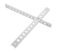 Yardenfun 2pcs Stainless Steel Freezer Bracket for Fridge and Supermarket Refrigerator, Space Optimisation and Minimising Stock Shifting, Silver Cold Cabinet Accessories