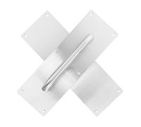 Yardenfun 2pcs Stainless Steel Push Pull Plate Door Handles for Sliding Cabinet and Barn Doors Hardware with Smooth Operation for Home and Garage