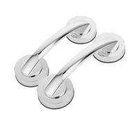 Yardenfun 2pcs Suction Cup Grab Rails Thickened Bathroom Hand Rails for Seniors Pregnant Women Non-Slip Mobility Aid Safety Handles Fit for Smooth Surfaces