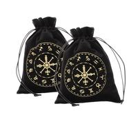 Yardenfun 2pcs Tarot Card Drawstring Bags Soft Lint Pouch for Tarot Cards Storage and Small Items Organizer Portable and Stylish for Divination Supplies Jewelry and Cosmetics