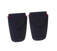 Yardenfun 2pcs Thickened Diving Resistant Camera Lens Bag Crash Lens Pouch Compact for Durable Protection for DSLR Lenses for Photography Lovers Black S