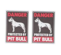 Yardenfun 2Pcs Vintage Iron Beware of Dog Sign for Decor Garden Warning Signs with Retro Style Outdoor Safety Plaques for Courtyard and Lawn Protection