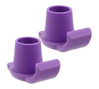 Yardenfun 2pcs Walker Ski Glides for Crutch and Walker, Shock Absorbing Nylon and TPR Non-Slip Covers, Universal Use for Elderly and Senior Disabled on Snow and Ice, Purple Outdoor Mobility