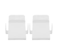 Yardenfun 2pcs Wall Mount Shower Foot Rest for Shaving Legs, Plastic Pedal with Soap Holder, Adhesive Installation, Space Saving Design, No Bending Needed, Suitable for Seniors and Pregnant
