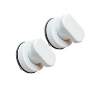 Yardenfun 2Pcs Wall Mounted Bathroom Grab Bars with Suction Cup Strong Load-Bearing Safety Handrails for Elderly Disabled Stainless Steel and Plastic Tub Grab Handles for Toilet Shower and