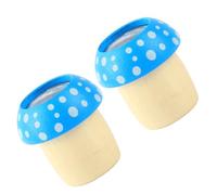 Yardenfun 2pcs Wooden Kaleidoscopes with Mushroom and Polygon Shapes, Smooth Polished Educational to Develop Creativity and Imagination, Gift