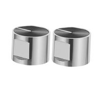 Yardenfun 2pcs Zinc Alloy Stove Knobs Replacements for Gas Range Kitchen Cooktop Easy to Install Control Knobs Lightweight Design for Convenient Use for Replacing Broken