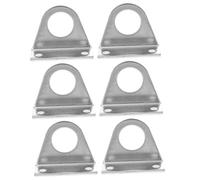 Yardenfun 3 Pairs Stainless Steel Air Cylinder Mounting Brackets for Cylinder Bore Corrosion Resistant Pneumatic Rod Clamps with Rounded Corners Heavy Duty U-Shaped Brackets for Industrial