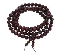 Yardenfun 3pcs Blood Sandalwood Beaded Wrap Bracelet Prayer Meditation Wristband for Men Women Lightweight Tibetan Yoga Charm for Spiritual Mindfulness and Protection