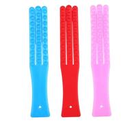 Yardenfun 3pcs Body Massage Hammer Pats for Full-Body Meridian Care Beating Tapping Sticks with Ergonomic Handles for Stress Relief and Muscle Relaxation HIPS Legs Neck Waist Random Color