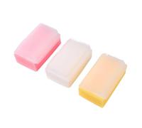 Yardenfun 3PCS Early Educational Massage Sponge Brush for Bathing and Tactile Touch Therapy Soft Medical-Grade Sponges in Yellow White and Pink for Skin Cleansing and Sensory Relaxation