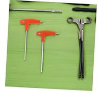 Yardenfun 3pcs Handle Hexagon Key Steel Long Arm Bike Repair Tool with Comfortable Grip for DIY Mechanics Maintenance Portable Wrench