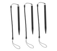 Yardenfun 3pcs Metal Resistive Touch Screen Stylus Pen for Navigators and Pos Devices Portable Pen Loss Spring Rope for Phones and Tablets