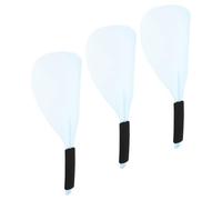 Yardenfun 3pcs Reusable Plastic Hair Cutting Face Shield with Handle, High Transparency Design, Face Protection for Hair Stylists and Clients during Dyeing and Salon Activities