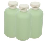 Yardenfun 3pcs Shower Gel Sub Bottles Lightweight Refillable Lotion Containers for Home and Travel Compact PE Round Shoulder Flip Cap Design Practical Empty Shampoo Dispenser