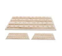Yardenfun 3pcs Tactile Alphabet and Board for Blind Learning Educational Tool for Beginners Includes Letter and Fingerboard Teaching Optimized Resources for Education