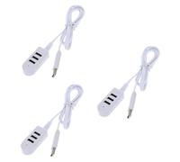 Yardenfun 3pcs Usb Extra Ports Hub White Hub Charger Multi Usb Plug for Desktop Notebook
