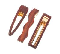Yardenfun 3pcs Wooden Duckbill Hair Clips Lightweight Flat Barrettes for Women Chinese Hair Accessories Elegant Side Bangs Clips Compact Design for Party Festival