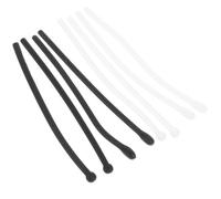 Yardenfun 4 Pairs Silicone Eyeglass Temple Tips Anti-Slip Glasses Ear Grips Non-Slip Leg Covers for Eyeglasses with Black and White, Cushions for Comfortable Fit