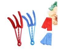 Yardenfun 4 Pcs Cleaning Brush Indoor Reusable Flexible Scrubber Lint from Dusters Blind Multipurpose Wash Wow Window Brush Window Duster Cleaner