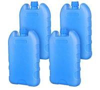 Yardenfun 4 Pcs Reusable Cooler Ice Packs for Camping and Offices, Multi-functional Pe Ice Blocks with Temperature Reduction, Unique Design Blue Freeze Packs for Lunch Boxes and Coolers