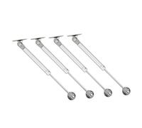 Yardenfun 4 Pieces Hydraulic Gas Spring Cabinet Hinges Lid Support Hinges for Storage Boxes and Toy Boxes Cabinet Lift and Soft Close Dampers