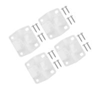 Yardenfun 4 Sets Plastic Cooler Hinges with Screws for Camping Accessories Ice Chest Replacement Parts Kit for Secure Installation and Enhanced Cooler Repair