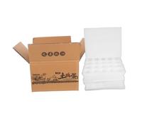 Yardenfun 40Grids Reusable Pearl Cotton Egg Container Shockproof Holder for Safe Transport and Storage Lightweight and User Carton for Long Term Logistics