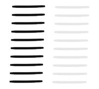 Yardenfun 40Pcs Silicone Eyeglass End Tips Slip Temple Covers for Glasses Durable Soft Ear Hooks for Eyewear Reusable White and Black Slip Resistant Accessories for Sunglasses and Spectacles