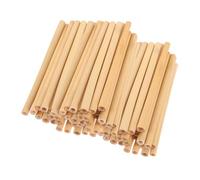 Yardenfun 40pcs Strong and Structure Beekeeping Reed Tubes Natural Reed Bee Tubes for Beehive Mason Bee Nesting