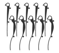 Yardenfun 40pcs Windproof Plastic Gutter Guard Fixing Hooks Clips Mesh Leaf Screen Fasteners for Roofs Garden Drainage Protection Installation Fit for Residential and Commercial Gutters