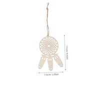Yardenfun 40pcs Wooden Dream Catchers Kit Unfinished Blank Wood Cutouts for DIY Painting Boho Wall Hanging Decorations Creative Craft Supplies for Bedroom