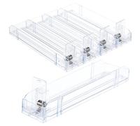 Yardenfun 4pcs Automatic Display Rack Shelf for Retail Store Organizer Pusher Tray for Shop Display Stand Holder