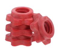 Yardenfun 4pcs Barbell Hex Self-locking Nuts Anti-skid Plastic Dumbbell Locking Accessories for Home Gym Fitness Equipment Compatible with Standard Weightlifting Bars