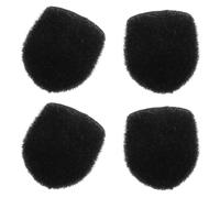 Yardenfun 4pcs Black Fabric Stylus Pen Tips Replacement, High Sensitivity Precision Mesh Fiber Stylus Refills for Tablets, Smartphones, and Interactive Whiteboards