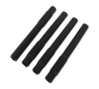 Yardenfun 4pcs Black Short Rubber Milking Tubes Flexible Replacement Milk Pipes for Cow Milking Machine Accessories Suitable for Dairy Farm Use