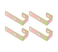 Yardenfun 4pcs Bunk Bed Ladder Hook: Metal Hooks for 25mm Inner Diameter, Hanger with Mounting Holes and Screws for Easy Installation Golden