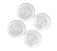 Yardenfun 4pcs Crystal Chinese Baoding Balls for Hand Fitness and Stress Relief Glass Rolling Massage Balls with Dragon Design Finger Strengthener for Rehabilitation and Relaxation