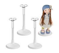 Yardenfun 4pcs Doll Stand Display Holders for Boy Girl Chic and Attractive Doll Racks for Home Organization Suitable for Displaying Dolls Toys and Collectibles