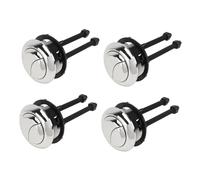 Yardenfun 4Pcs Dual Push Toilet Flush Button Water Tank Replacement Easy Install Water Saving Toilet Push Button for Bathroom Cistern Compatible with Tanks Random Color