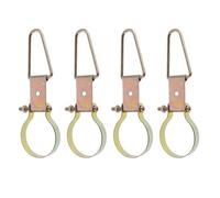 Yardenfun 4pcs Fire Extinguisher Mounting Bracket Triangle Hook Metal Holder Wall Storage Rack for Office, School, Garage Workshop, Commercial Use