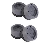 Yardenfun 4Pcs Fridge Raising Cushions Durable Skid Vibration Absorption Pads for Washing Machine Refrigerator Heightened Mats for Safe Stable Use Grey